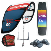 Кайт комплект Cabrinha Switchblade 2024 + Планка + Трапеция + Кайтборд M-Day Chillian